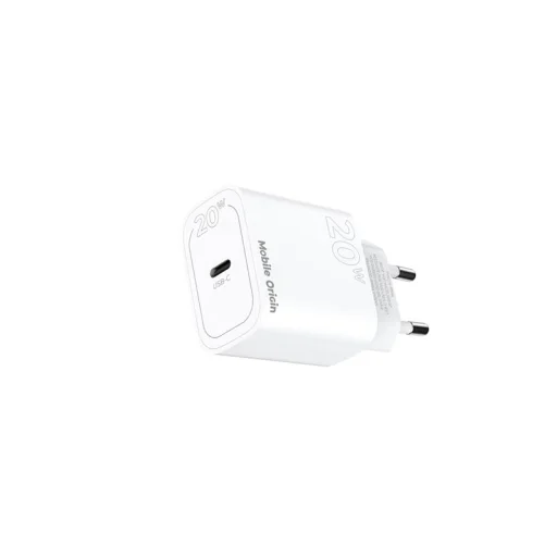 Mobile Origin PD20W MO11 20 W USB-C sieťová nabíjačka, biela - 6