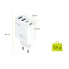 Mobile Origin PW22 40W GaN sieťová nabíjačka s 2 portmi USB-C a 2 portmi USB-A, biela thumbnail
