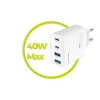 Mobile Origin PW22 40W GaN sieťová nabíjačka s 2 portmi USB-C a 2 portmi USB-A, biela thumbnail
