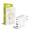 Mobile Origin PW22 40W GaN sieťová nabíjačka s 2 portmi USB-C a 2 portmi USB-A, biela thumbnail