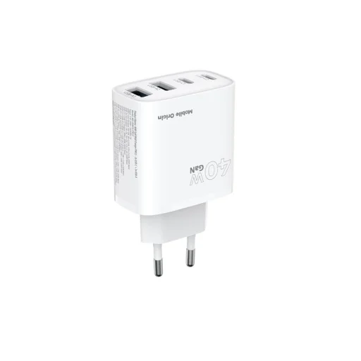 Mobile Origin PW22 40W GaN sieťová nabíjačka s 2 portmi USB-C a 2 portmi USB-A, biela - 14