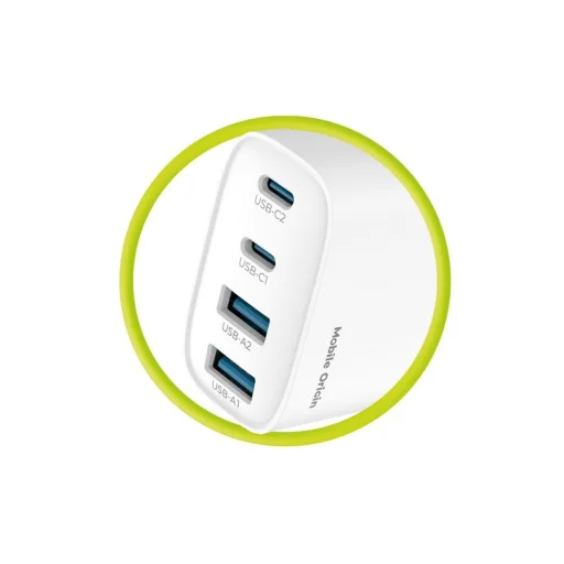 Mobile Origin PW22 40W GaN sieťová nabíjačka s 2 portmi USB-C a 2 portmi USB-A, biela - 10