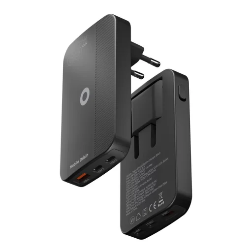 Mobile Origin 65W GaN III Slim sieťová nabíjačka s 2× USB-C a USB-A konektormi, čierna - 16