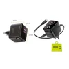 Mobile Origin PW3 65W GaN nabíjačka s displejom, so zaťahovacím USB-C káblom a konektormi USB-C a USB-A thumbnail