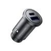 Mobile Origin CA12 30 W-os fém autós töltő USB-C és USB-A csatlakozóval, fekete thumbnail