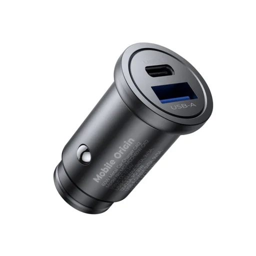 Mobile Origin CA12 30W kovová autonabíjačka s portmi USB-C a USB-A, čierna - 7