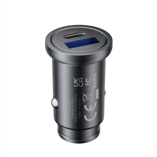 Mobile Origin CA12 30W kovová autonabíjačka s portmi USB-C a USB-A, čierna - 9