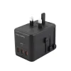 Mobile Origin PW5 67 W-os GaN utazóadapter EU/UK/US/AUS, 3× USB-C és USB-A, fekete thumbnail