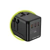 Mobile Origin PW5 67W GaN cestovný adaptér EU/UK/US/AUS, 3× USB-C a USB-A, čierny thumbnail