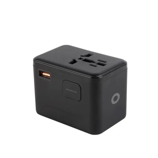 Mobile Origin PW5 67W GaN cestovný adaptér EU/UK/US/AUS, 3× USB-C a USB-A, čierny - 12