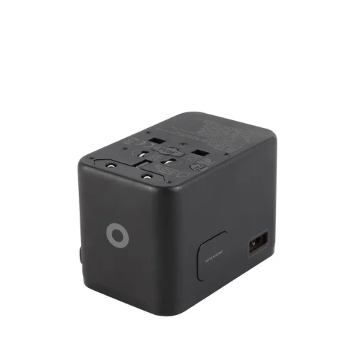 Mobile Origin PW5 67W GaN cestovný adaptér EU/UK/US/AUS, 3× USB-C a USB-A, čierny - 15