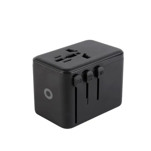 Mobile Origin PW5 67W GaN cestovný adaptér EU/UK/US/AUS, 3× USB-C a USB-A, čierny - 8