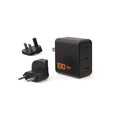 UAG SRGE 100W-os 3 portos fali töltő, fekete
