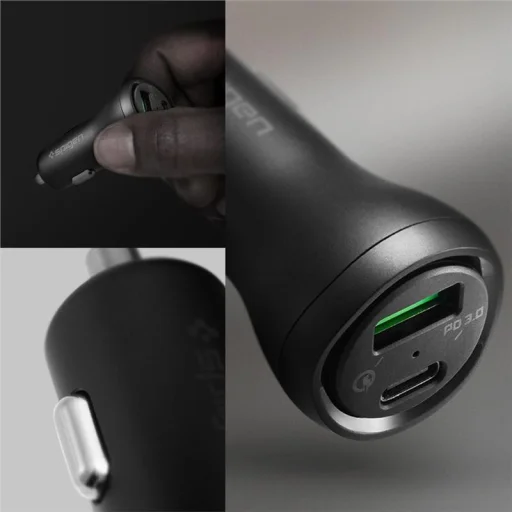 Spigen F31QC 48 W USB-C PD 3.0 a Quick Charge 3.0 nabíjačka do auta - 3