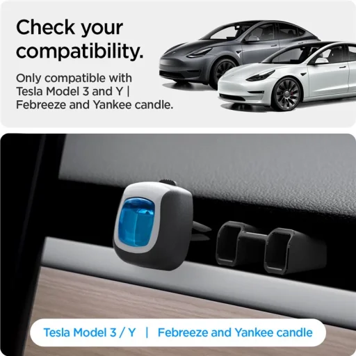 Spigen adaptér pre osviežovač vzduchu Tesla Model Y/3 čierny - 2