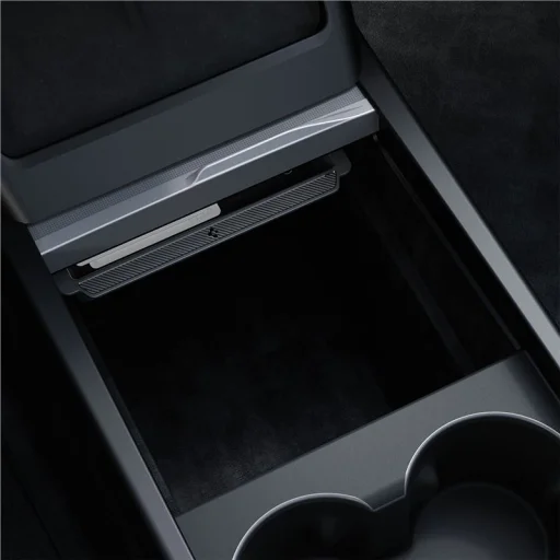 Spigen Tesla csúsztatható konzolrendező alsó fekete – Tesla Model 3 2024 - 5