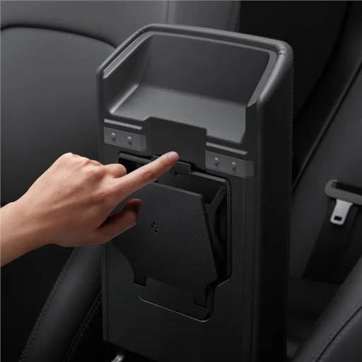Spigen Tesla Model 3 2024 rejtett tárolódoboz középkonzolhoz, fekete - 17