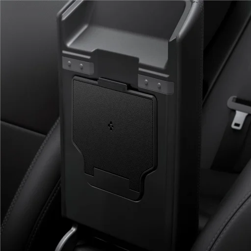 Spigen skrytý úložný box pre stredovú konzolu Tesla Model 3 2024, čierny - 6