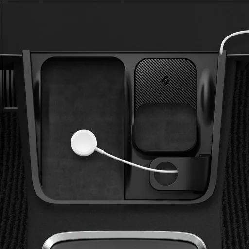 Spigen Tesla 3 v 1 bezdrôtový nabíjací stojan čierny – Tesla Model Y/3 - 11