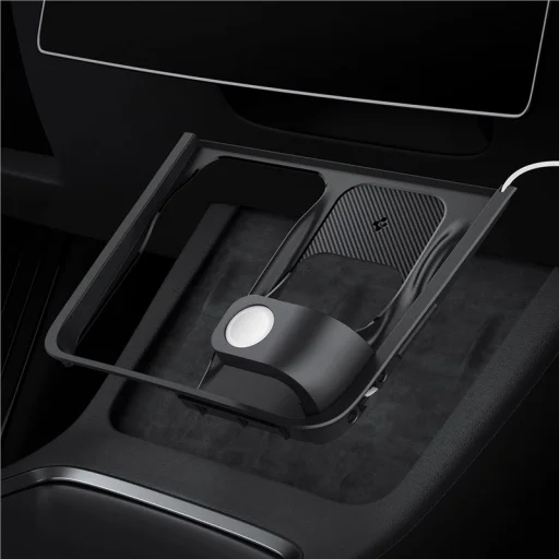 Spigen Tesla 3 v 1 bezdrôtový nabíjací stojan čierny – Tesla Model Y/3 - 17