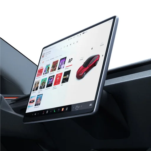 Spigen Tesla EZ Fit antireflexné ochranné sklo na displej pre model Tesla Model 3 2024 - 8