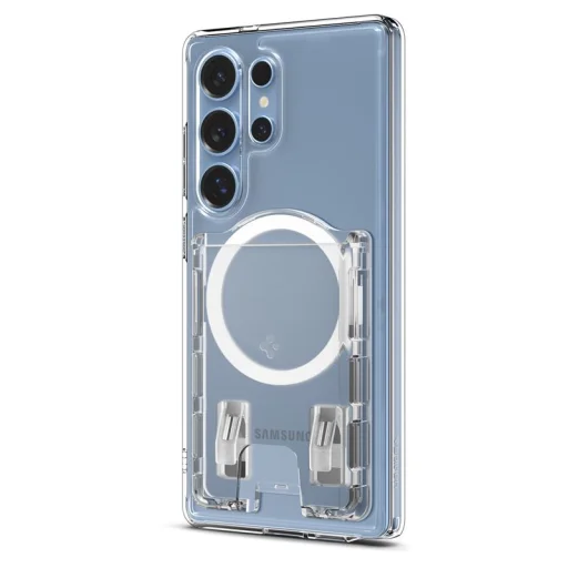 Spigen Ultra Hybrid Wallet MagSafe puzdro na karty, krištáľovo čisté – séria Samsung Galaxy S25 - 12