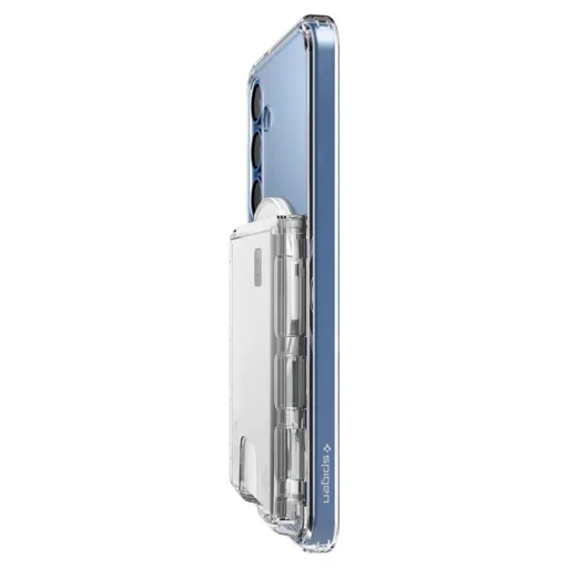 Spigen Ultra Hybrid Wallet MagSafe puzdro na karty, krištáľovo čisté – séria Samsung Galaxy S25 - 14