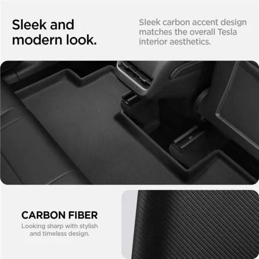 Spigen rohože 1&2Row čierne – Tesla Model Y - 10