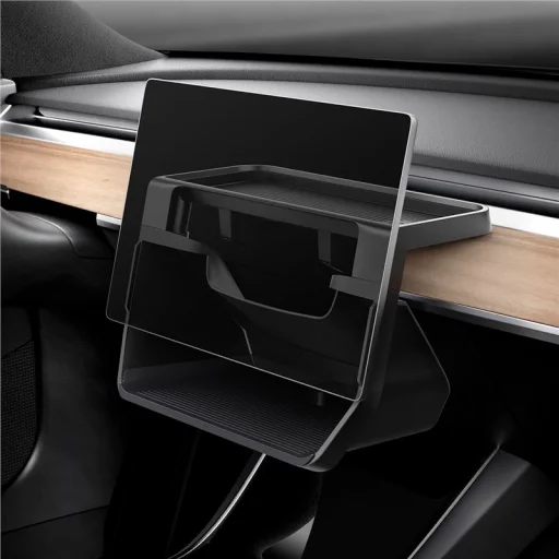 Spigen Tesla képernyő alatti tárolórendszerező fekete – Tesla Model 3/Y - 7