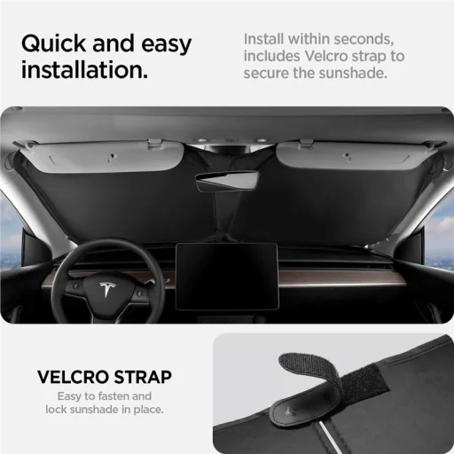 Spigen Tesla CryoShade slnečná clona na čelné sklo Model 3/Y - 2