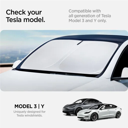 Spigen Tesla CryoShade slnečná clona na čelné sklo Model 3/Y - 8