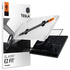 Spigen Tesla EZ Fit Clear ochranné sklo na displej pre Tesla Model Y L 2026, číre