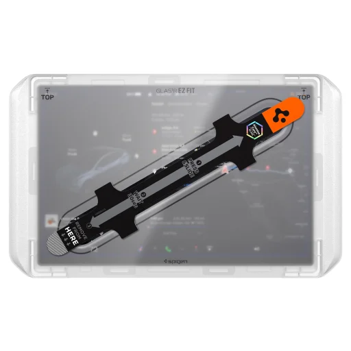 Spigen Tesla EZ Fit Clear ochranné sklo na displej pre Tesla Model Y L 2026, číre - 3