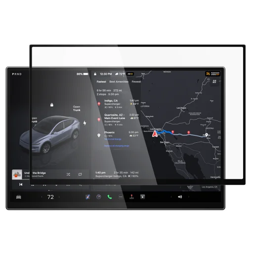 Spigen Tesla EZ Fit Clear ochranné sklo na displej pre Tesla Model Y L 2026, číre - 4