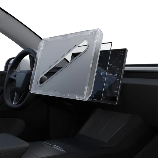 Spigen Tesla EZ Fit Clear ochranné sklo na displej pre Tesla Model Y L 2026, číre - 8