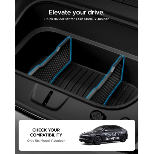 Spigen Tesla Frunk Divider organizér čierny pre Tesla Model Y Juniper - 12