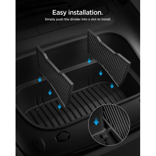 Spigen Tesla Frunk Divider organizér čierny pre Tesla Model Y Juniper - 18