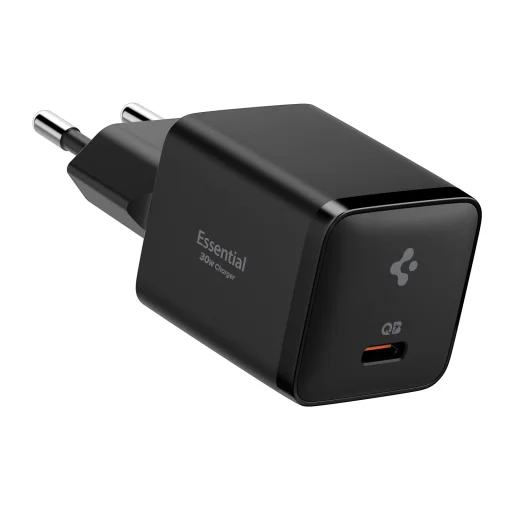 Spigen Essential 30W sieťová nabíjačka EE301EU čierna - 2