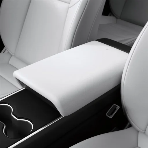 Spigen Tesla poduška na lakťovú opierku biela – Tesla Model 3/Y - 1