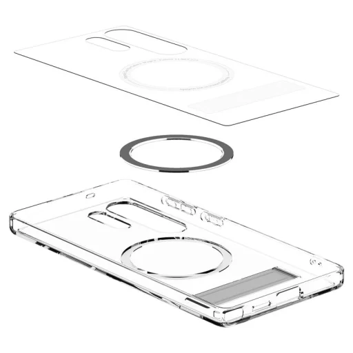 Samsung Galaxy S25 Ultra Spigen Ultra Hybrid S MagSafe puzdro, priehľadná biela - 7