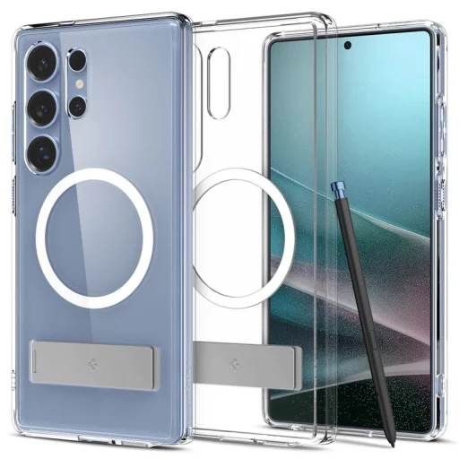Samsung Galaxy S25 Ultra Spigen Ultra Hybrid S MagSafe puzdro, priehľadná biela - 1
