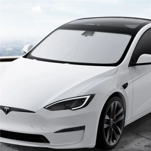 Spigen CryoShade slnečná clona na predné sklo čierna – Tesla Model S - 19