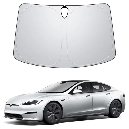 Spigen CryoShade slnečná clona na predné sklo čierna – Tesla Model S - 23