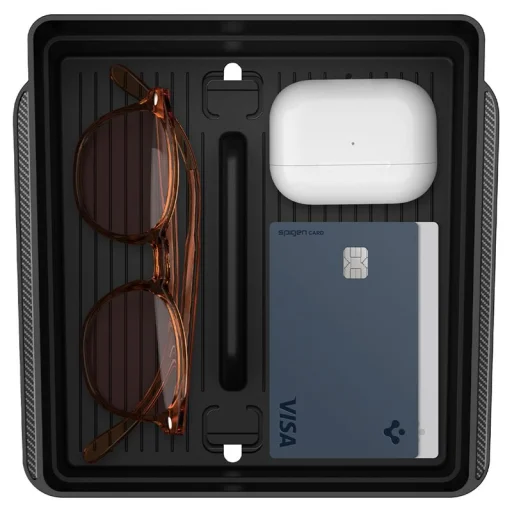 Spigen organizér do stredovej konzoly a lakťovej opierky čierny – Tesla Model 3 2024 - 7