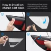 Spigen sada ochrannej fólie a krytu nabíjacieho portu Tesla, karbón – Tesla Model Y/3 thumbnail