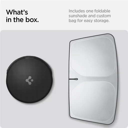 Spigen CryoShade slnečná clona na čelné sklo čierna Tesla Model X - 3