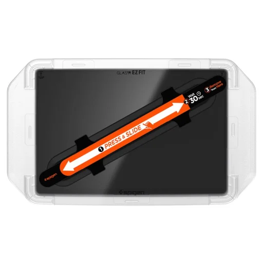 Spigen EZ Fit číre ochranné sklo na displej 15,4"/1 ks – Tesla Model Y (2025/2026), Model 3 (2024/2025/2026) - 13