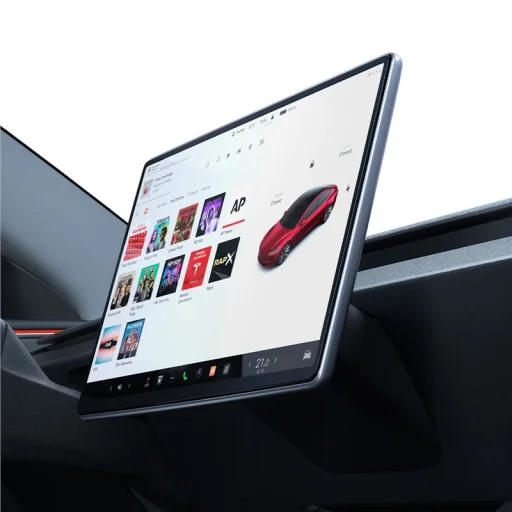 Spigen EZ Fit číre ochranné sklo na displej 15,4"/1 ks – Tesla Model Y (2025/2026), Model 3 (2024/2025/2026) - 6