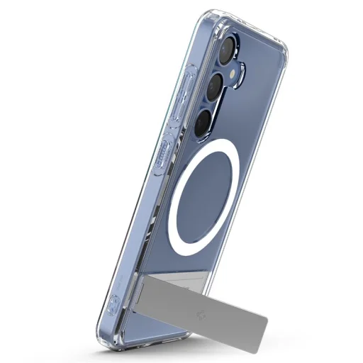 Priehľadné biele puzdro Spigen Ultra Hybrid S MagSafe pre Samsung Galaxy S25 - 2