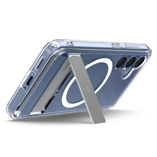 Priehľadné biele puzdro Spigen Ultra Hybrid S MagSafe pre Samsung Galaxy S25 - 18